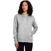image:imageReebok Womens Cozy French Terry FullZip Hooded SweatshirtGrey Heather