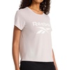 image:imageReebok Womens Crewneck TShirt Standard Fit Lightweight Stretch Poly Soft Jersey FabAshes of Rose