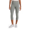 image:imageReebok Womens Id Train Capri Slim Fit 20 Inseam Lightweight Stretch Poly Motion Interlock Fabric MoistureWickingLight Fog