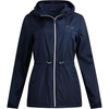 image:imageReebok Womens Polar Fleece Lined Windbreaker Jacket with Hood amp Waist  WaterResistant Shell with Cozy Soft Lining Wide Collar Blocks Wind Adjustable Fit for Everyday Fall WearNavy