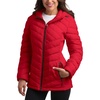 image:imageReebok Womens Puffer Jacket  Midweight Quilted Puffer Jacket with Hood  Sleek Silhouette Layers Over Jeans or Leggings WindResistant Shell for Commutes and Weekend HikesVector Red Glow