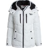 image:imageReebok Womens Puffer Jacket Heavyweight Puffer Coat with Faux Fur Trim Hood  Plush Quilted Insulation for Harsh Weather Stylish Silhouette for Snowstorms or Chilly Walks Snug Everyday WearWinter White