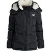 image:imageReebok Womens Puffer Jacket Heavyweight Puffer Coat with Faux Fur Trim Hood  Plush Quilted Insulation for Harsh Weather Stylish Silhouette for Snowstorms or Chilly Walks Snug Everyday WearClassic Black