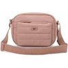 image:imageReebok Womens Quilted Nylon Crossbody Bag Lightweight Cell Phone Purse  Adjustable Comfort Strap Zippered Pockets for Cards Cash amp Keys Roomy or Mini Sizes Work Sports amp TravelDance Dusty