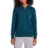 image:imageReebok Womens Rhinestone Fullzip Hoodie Standard Fit Midweight Cottonpoly FabricRetro Teal