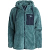 image:imageReebok Womens Sherpa Fleece Jacket ZipUp Hooded Winter Coat for Women  Plush Cozy Sherpa Fur Teddy Coat Texture for Warmth Soft Sherpa Jacket Womens Outerwear Versatile for Errands Weekends GymMystic LakeNavy
