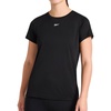 image:imageReebok Womens Small Logo Short Sleeve Crewneck TShirt Lightweight Moisture WickingBlack  Id Performance Tech