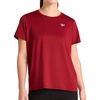 image:imageReebok Womens Stretch Mesh Short Sleeve Crewneck TShirtRetro Red