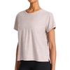 image:imageReebok Womens Tech Short Sleeve Crewneck TShirt Standard Fit Lightweight Stretch Heathered Poly FabricOpal Grey Heather