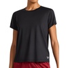 image:imageReebok Womens Weightless Short Sleeve Mesh Crewneck TShirt Standard Fit Stretch Poly FabricBlack
