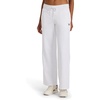 image:imageReebok Womens Wide Leg Sweatpant Standard Fit 30 Inseam Midweight CottonPoly Fleece FabricEgret HeatherBlack