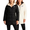 image:imageReebok Womens Winter Jacket  Sherpa Fleece Lined Reversible Insulated Puffer Parka Winter Coats for Women with Faux Fur HoodBlack Ink