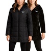 image:imageReebok Womens Winter Jacket  Sherpa Fleece Lined Reversible Insulated Puffer Parka Winter Coats for Women with Faux Fur HoodEbony