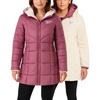 image:imageReebok Womens Winter Jacket  Sherpa Fleece Lined Reversible Insulated Puffer Parka Winter Coats for Women with Faux Fur HoodOrchid Pink