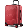 image:imagebugatti Reebok Go Collection 20 Inch Hard Shell Spinner Carry On Luggage for Airplanes ABSPC Hardside Suitcase with 360Degree Spinner Wheels Retractable Handle Airline Approved Red