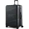 image:imagebugatti Reebok Go Collection 28 Inch Hard Shell Luggage for Airplanes Large ABSPC Hardside Expandable Suitcase with 360Degree Spinner Wheels Retractable Handle Includes Shoe Bag Black