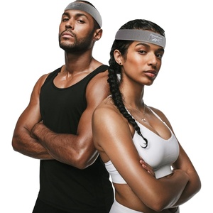 image:image1pc Unisex Athletic Sweatband  225in Thick Workout Headband wStay Dry Technology MoistureWicking FabricQuality Gym Hair Accessories for Active ComfortReebokgray