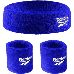 image:image3pc Unisex Athletic Sweatband Set  225in Workout Headband amp 325in Wristbands wStay Dry Technology Terry Cloth Band MoistureWicking Fabric  Quality Fitness Accessories for Active ComfortReebokBlue