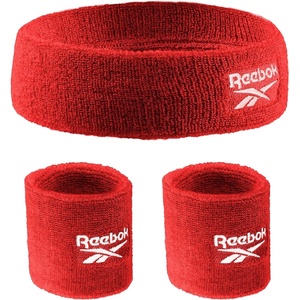 image:image3pc Unisex Athletic Sweatband Set  225in Workout Headband amp 325in Wristbands wStay Dry Technology Terry Cloth Band MoistureWicking Fabric  Quality Fitness Accessories for Active ComfortReebokRed