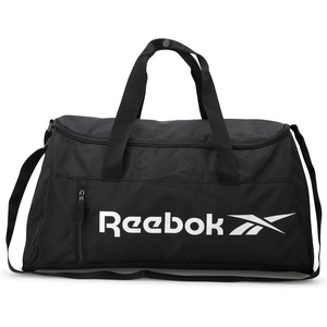 image:imageReebok Lightweight Unisex Carry On Gym Duffle Bag for Men amp Women Sports  Durable WaterResistant Fabric Roomy Compartments Adjustable Shoulder Strap amp Dual Handles Overnight amp Weekend TravelDenver  Black