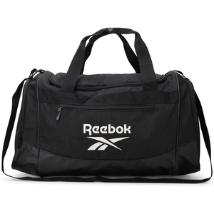 image:imageReebok Lightweight Unisex Carry On Gym Duffle Bag for Men amp Women Sports  Durable WaterResistant Fabric Roomy Compartments Adjustable Shoulder Strap amp Dual Handles Overnight amp Weekend TravelCade  BlackWhite