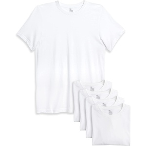 image:imageReebok Mens Undershirts  5 Pack Cotton Crewneck amp VNeck Short Sleeve  Smooth DistractionFree Layering Fit Breathable Softness with Flexible Comfort That Feels Great All DayCrew White