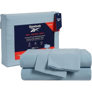 image:imageReebok Queen Sheet Set from Tencel Eucalyptus  Soft Cooling amp Breathable for Hot Sleepers Deep Pocket Up to 17 Inches 4Pc Hotel Luxury Bedding Set Bedsheet amp Pillowcases Niagara Mist QueenNiagara Mist  Blue