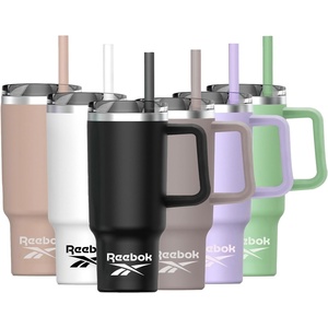 image:imageReebok Stainless Steel Tumbler With Lifestyle Design  40oz Tumbler With Handle  Double Wall Tumbler Vacuum Insulated  Leak Proof Tumbler For Men amp Women Black RBHS1006BKBlack