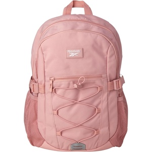 image:imageReebok Travel Backpack Water Resistant Everyday Bag with Laptop Sleeve  Padded Back Panel Adjustable Straps Front Zip Pocket Side Mesh Pockets Durable Nylon Build Easycare FabricBristol Smoky Rose