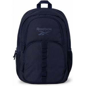 image:imageReebok Travel Backpack Water Resistant Everyday Bag with Laptop Sleeve  Padded Back Panel Adjustable Straps Front Zip Pocket Side Mesh Pockets Durable Nylon Build Easycare FabricSanta Fe Navy Blazer
