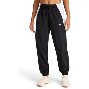 image:imageReebok Womens Bv Woven Pant Standard Fit 29 Inseam Lightweight Nylon Crinkle Woven FabricBlack