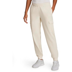 image:imageReebok Womens Cargo Joggers Standard Fit 29 Inseam Lightweight CottonPoly French Terry FabricAlabaster