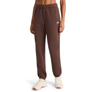 image:imageReebok Womens CinchBottom Sweatpant Standard Fit Midweight CottonPoly FabricBracken  Internal Drawstring