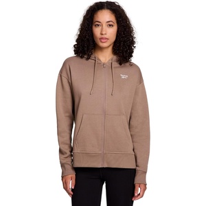 image:imageReebok Womens Cozy French Terry FullZip Hooded SweatshirtFossil