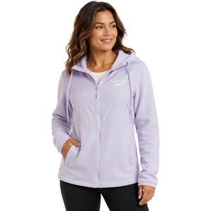 image:imageReebok Womens Fleece Jacket Lightweight ZipUp Hooded Winter Coat for Women  SuperSoft Plush Lining Feels Great Against Skin Versatile for Errands or Outdoor Wear Easy Layer Into WinterLavender