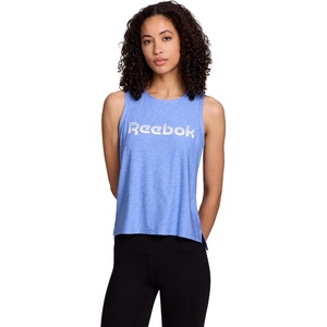 image:imageReebok Womens Glow Sleeveless Cropped Tank TopUltramarine Heather