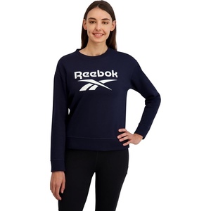 image:imageReebok Womens Graphic Crewneck SweatshirtDark Sapphire