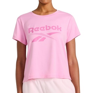 image:imageReebok Womens Graphic Crewneck TShirtLilac Chiffon  Lockup