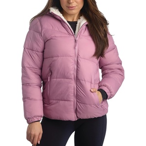 image:imageReebok Womens Heavyweight Quilted Puffer Parka Faux Fur Lined with Pockets  Wide Hood and Tall Collar Block Wind on Snowy Commutes Storm Placket Seals Out Chill Dependable Warmth for TripsOrchid Pink