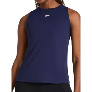 image:imageReebok Womens Id Tech Crewneck Tank Top Relaxed FixVector Navy  Id Train