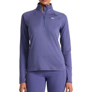 image:imageReebok Womens Id Train Peached Fitted Quarterzip Slim FitTwilight Purple