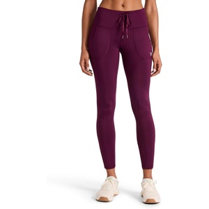 image:imageReebok Womens Momentum Brushback Legging Standard Fit 28 Inseam Lightweight Stretch Poly Performance Jersey FabricPotent Purple