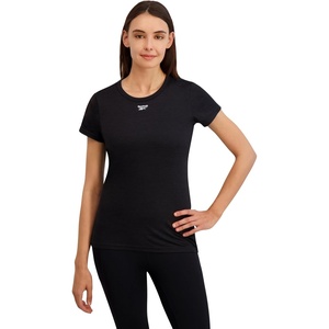 image:imageReebok Womens Off The Charts Performance Crewneck TShirtBlack Heather