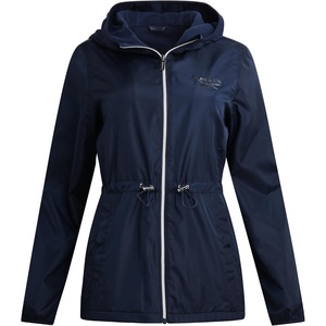 image:imageReebok Womens Polar Fleece Lined Windbreaker Jacket with Hood amp Waist  WaterResistant Shell with Cozy Soft Lining Wide Collar Blocks Wind Adjustable Fit for Everyday Fall WearNavy