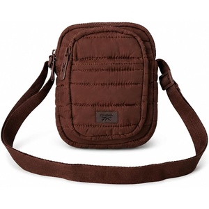 image:imageReebok Womens Quilted Nylon Crossbody Bag Lightweight Cell Phone Purse  Adjustable Comfort Strap Zippered Pockets for Cards Cash amp Keys Roomy or Mini Sizes Work Sports amp TravelAndrea Brown