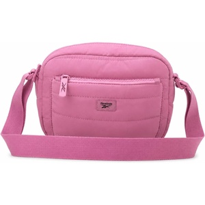 image:imageReebok Womens Quilted Nylon Crossbody Bag Lightweight Cell Phone Purse  Adjustable Comfort Strap Zippered Pockets for Cards Cash amp Keys Roomy or Mini Sizes Work Sports amp TravelDance Mauve Orchid