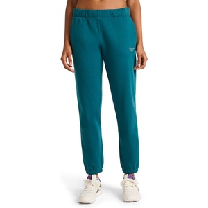 image:imageReebok Womens Rhinestone Jogger Standard Fit 30 Inseam Midweight CottonPoly FabricRetro Teal