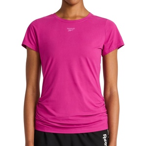 image:imageReebok Womens Ruched Short Sleeve Crewneck TShirtWild Aster