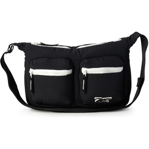 image:imageReebok Womens Small Crossbody Bag Lightweight Nylon Purse Adjustable Strap  Quilted Washed Fabric Roomy Interior with Handy Pockets Wear Over Shoulder or Across Body Great for Daily TravelEve Black