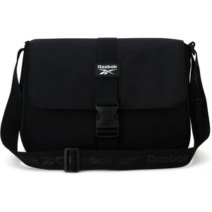 image:imageReebok Womens Small Crossbody Bag Lightweight Nylon Purse Adjustable Strap  Quilted Washed Fabric Roomy Interior with Handy Pockets Wear Over Shoulder or Across Body Great for Daily TravelLeighton Black